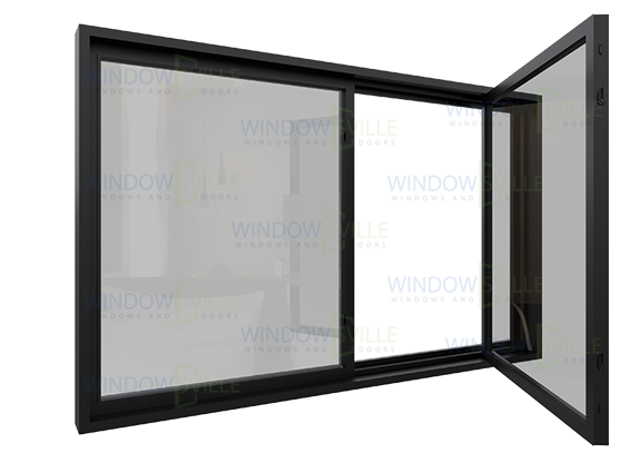 Single Slider Window Clean Position