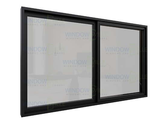 Single Slider Window Closed Position