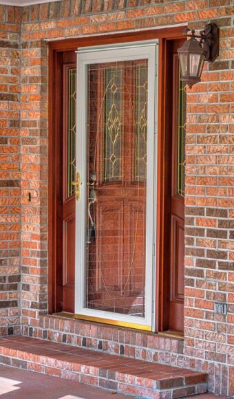 Storm door white colour