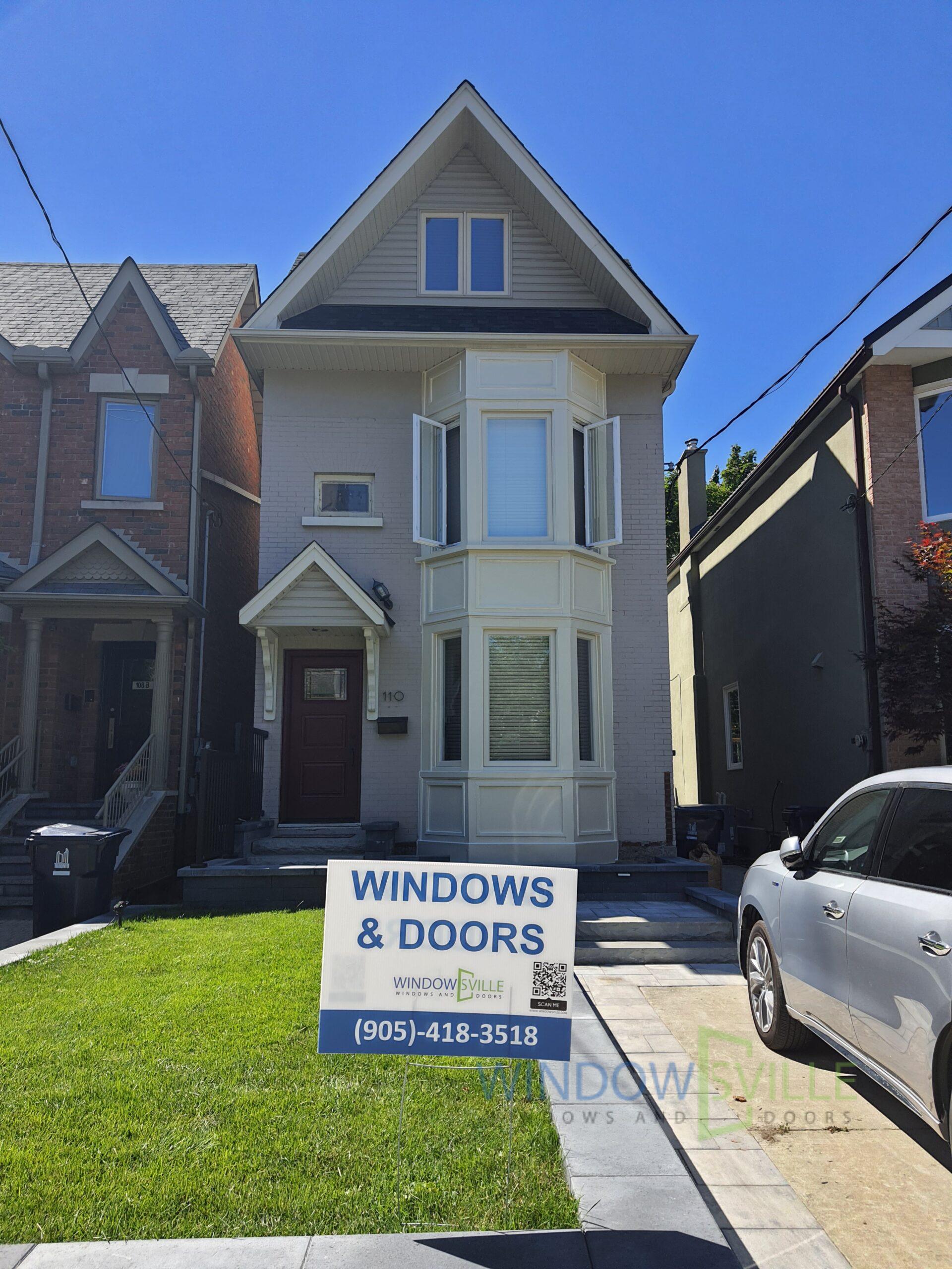 Casement windows replacement with multipoint locking system North York