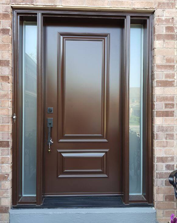 Whitby steel entry door installation