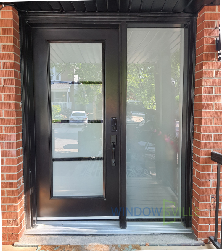 Steel Door With Sidelite in Markham Steel Door With Sidelite in Markham