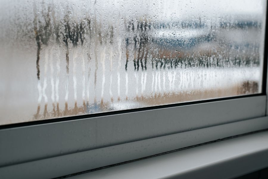 Foggy Dripping Window