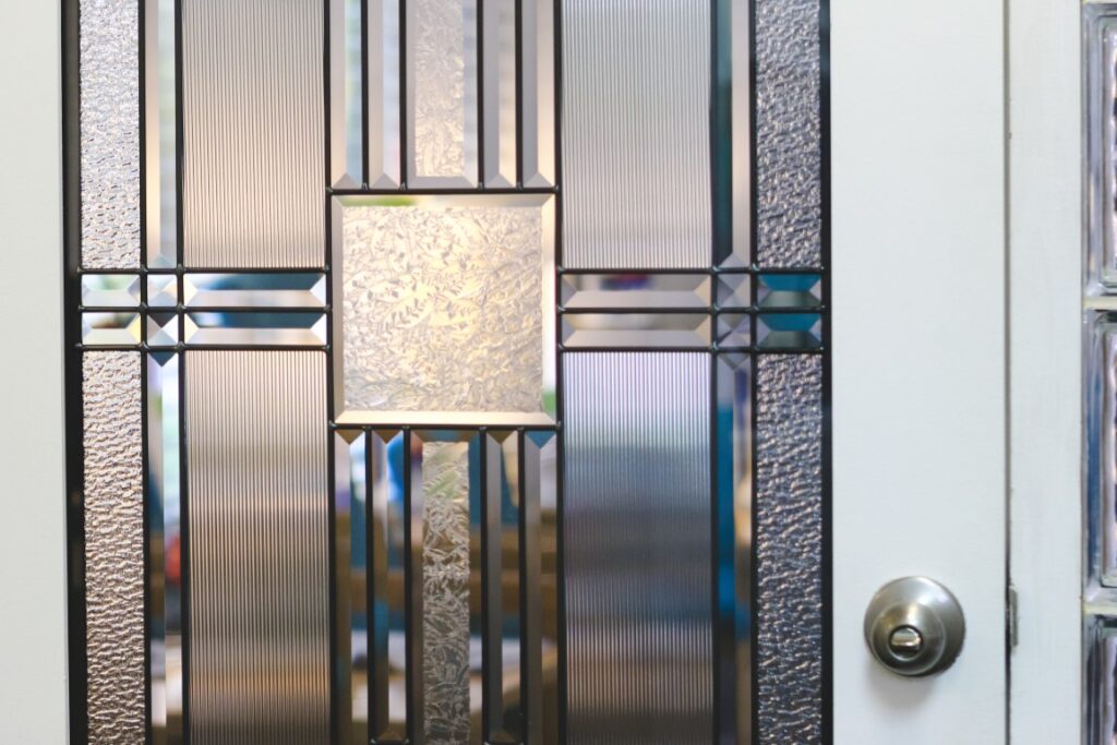 glass inserts entry door