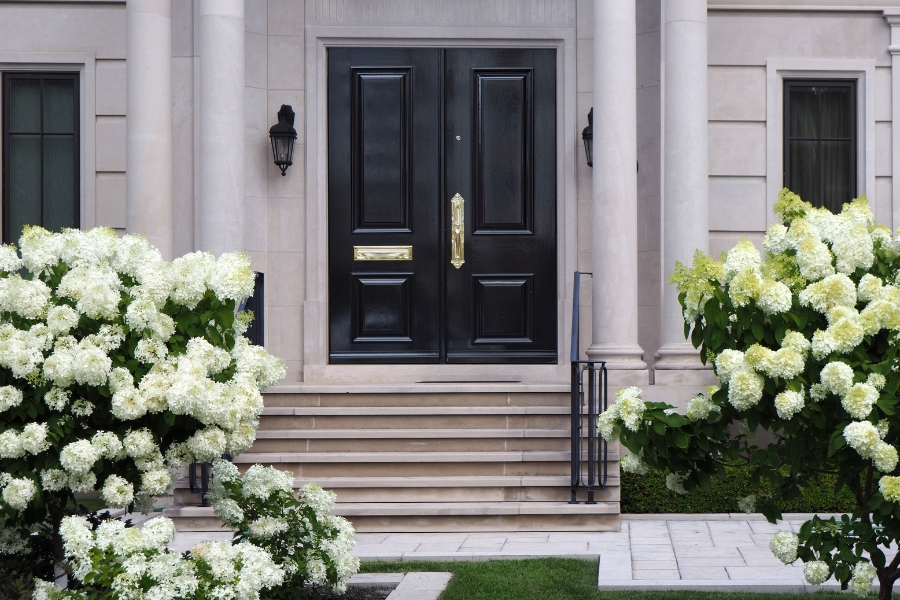 black toronto front door colours