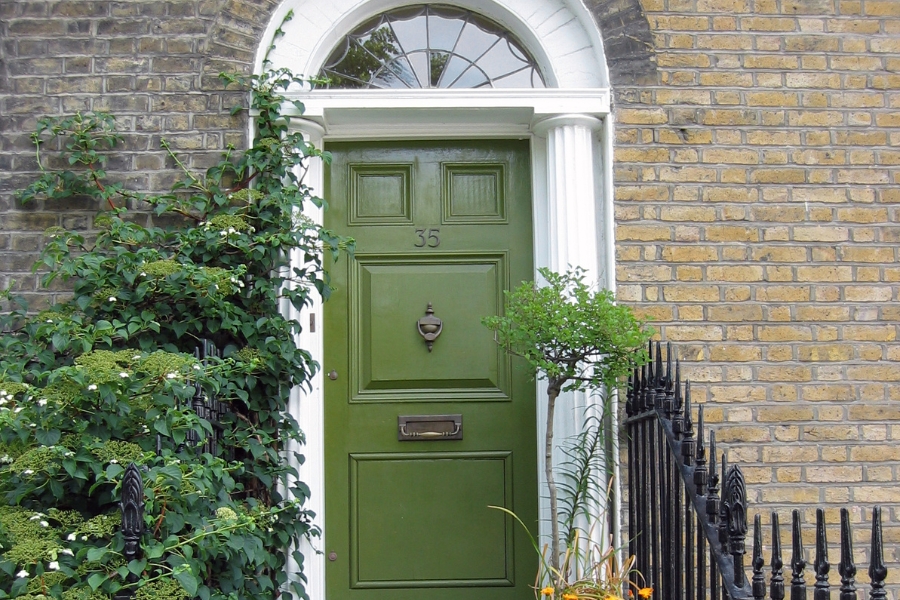 green front door colours gta