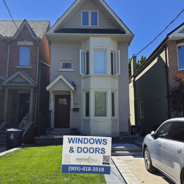 Casement windows replacement with multipoint locking system North York