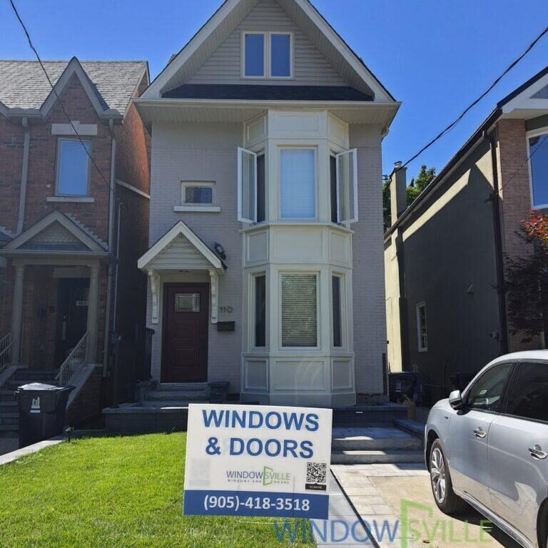 Casement windows replacement with multipoint locking system North York